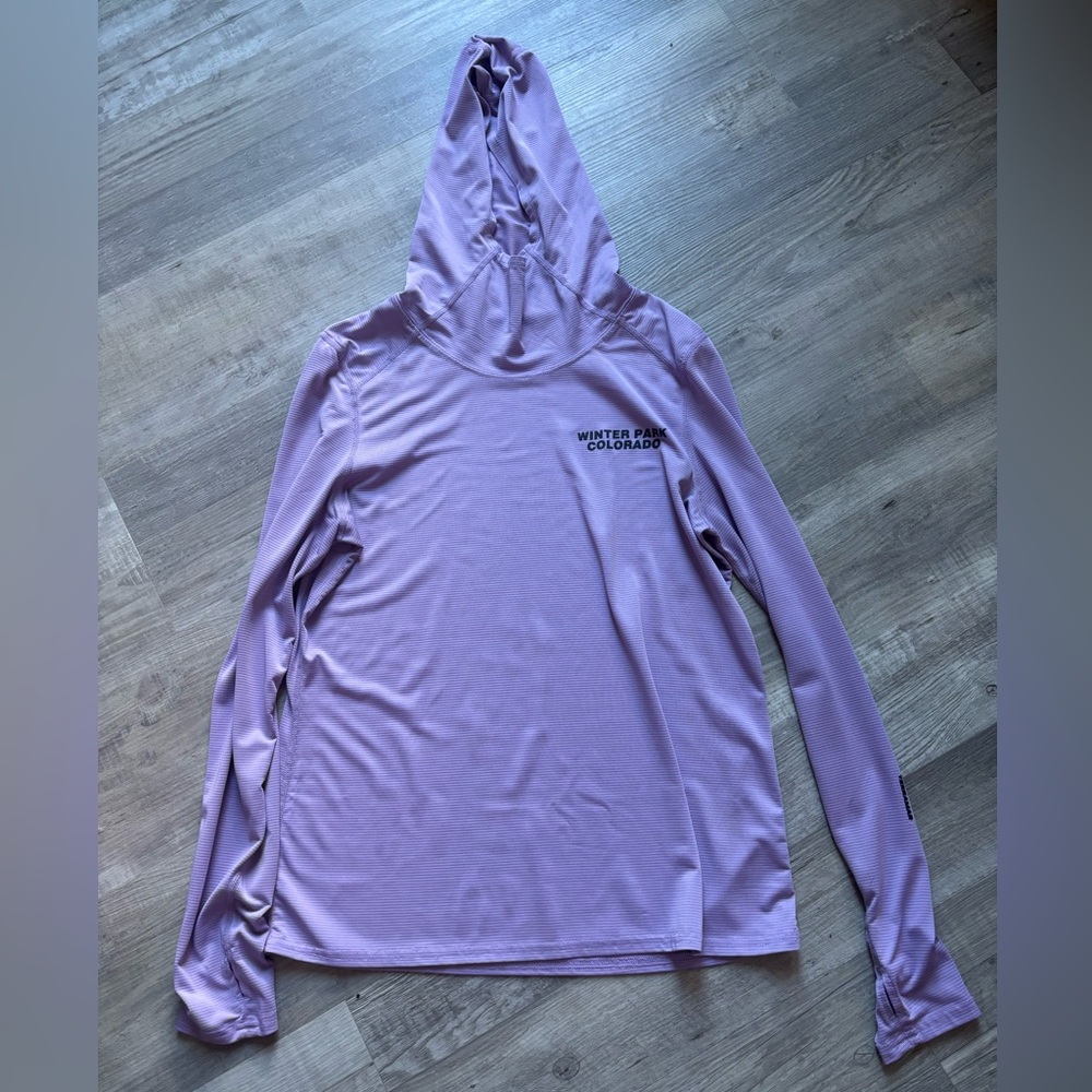 Winter Park Colorado Women's Purple Hoodie Sunshirt
